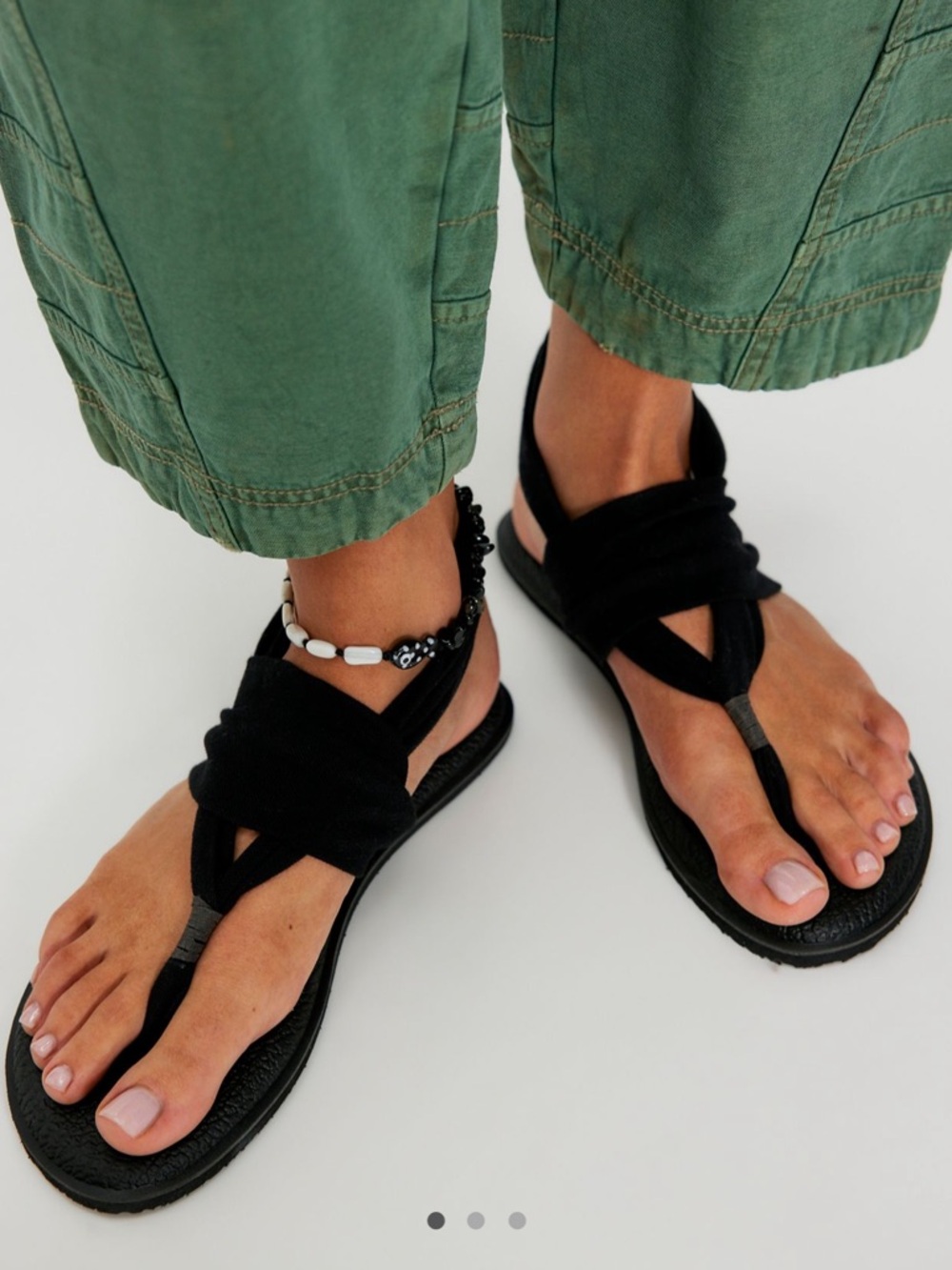 Sanuk Yoga Sling 2 Women’s Black Sandals Size 9